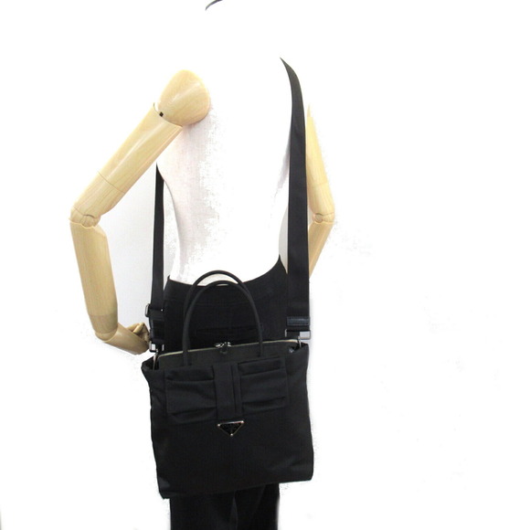 Prada Nylon Bag 2Way Tote Black - Picture 5 of 10